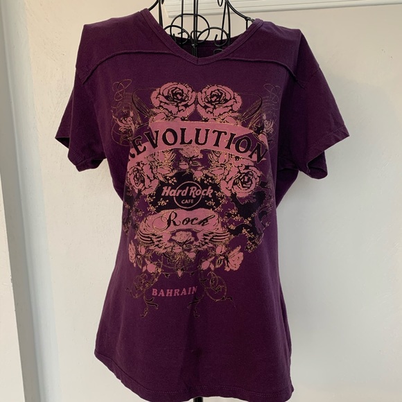 Hard Rock Cafe Short Revolution Rock Bahrain Sz L - Picture 2 of 10